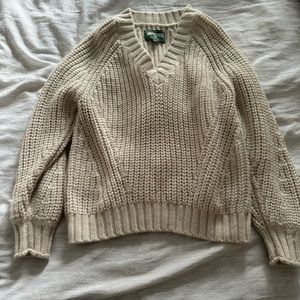 oversized knit sweater